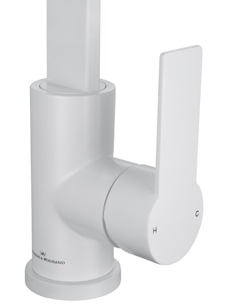 Смеситель для кухни WONZON & WOGHAND, Белый матовый (WW-AE4550-MW)