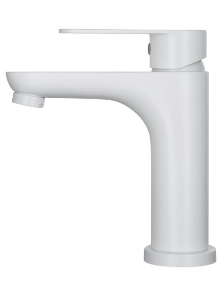 Смеситель для раковины WONZON & WOGHAND ALFA, Белый матовый (WW-A40202-MW)