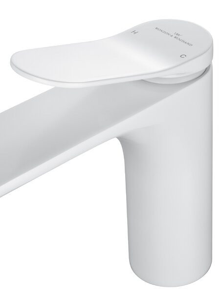 Смеситель для раковины WONZON & WOGHAND, Белый матовый (WW-A40482-MW)