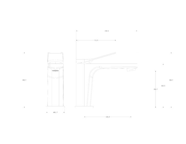 Смеситель для раковины WONZON & WOGHAND, Белый матовый (WW-XH-013-MW)