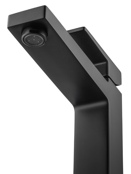 Смеситель для раковины высокий WONZON & WOGHAND CUBE 2.0, Черный матовый (WW-88019068-MB)