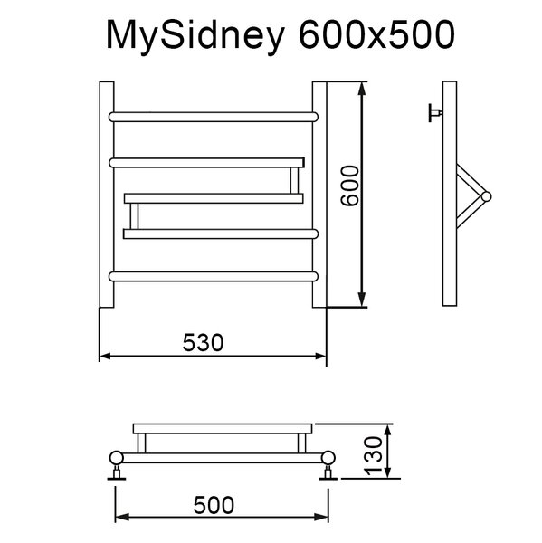 Полотенцесушитель MYFREA My Sidney 60/50(-)
