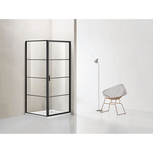 Душевое ограждение Azario RICHMOND 800х800х1950 прозрачное стекло 6 мм, профиль черный матовый (AZ-NAG1221 800 BLACK)