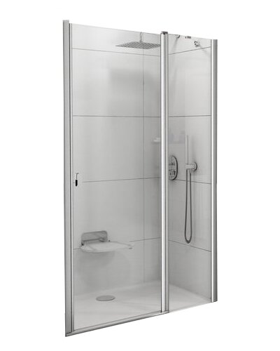 Душевая дверь двухэлементная Ravak Chrome CSD2-110 блестящий+ транспарент