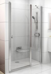 Душевая дверь двухэлементная Ravak Chrome CSD2-110 блестящий+ транспарент