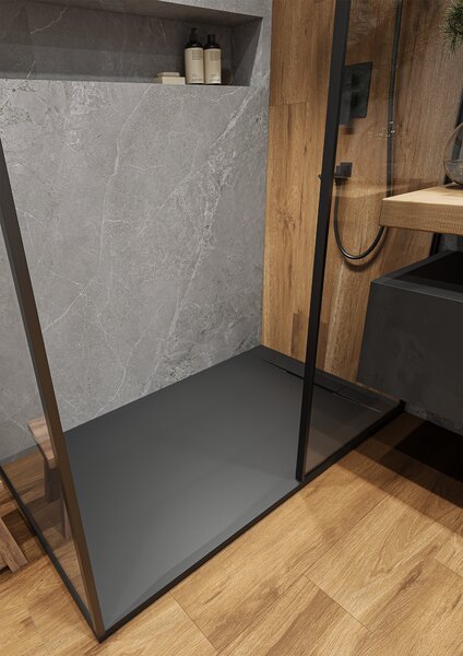 Душевой поддон STAROHOME NORDIC 140х80 BLACK MATT, NORDIC