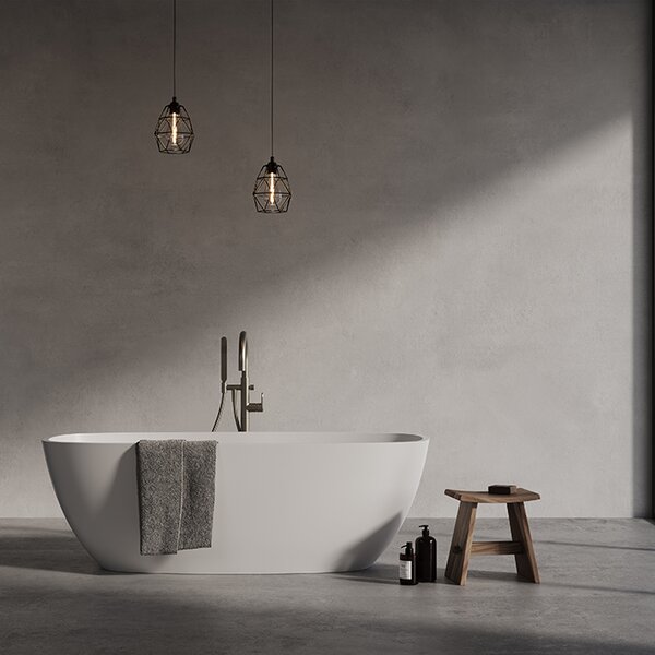 Dea Design Soul Ванна 170x72xh56см, отдельностоящая, цвет: белый
