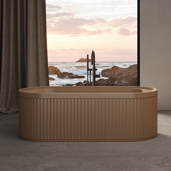 Dea Design Stripes Ванна 171х72хh56см, отдельностоящая, цвет: dark camel