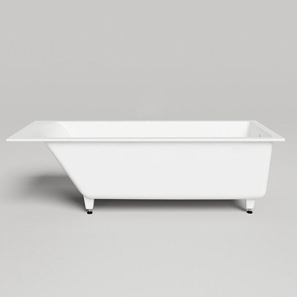 Salini Cascata KIT Встраиваемая ванна 170х70х60см., донный клапан  Click-Clack  белый, сифон, ножки, мат-л: S-Sense, цвет: белый матовый