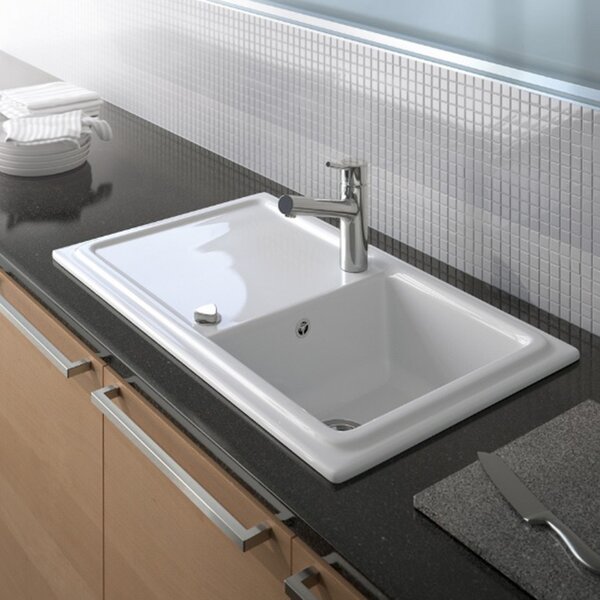 Duravit Cassia Кухонная мойка Cassia 50 860x510 с сифоном, белая