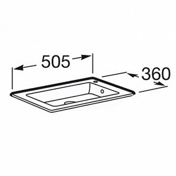 Roca DEBBA COMPACT Раковина мебельная Unik 500x360x160 мм, белый (732799J00Y)