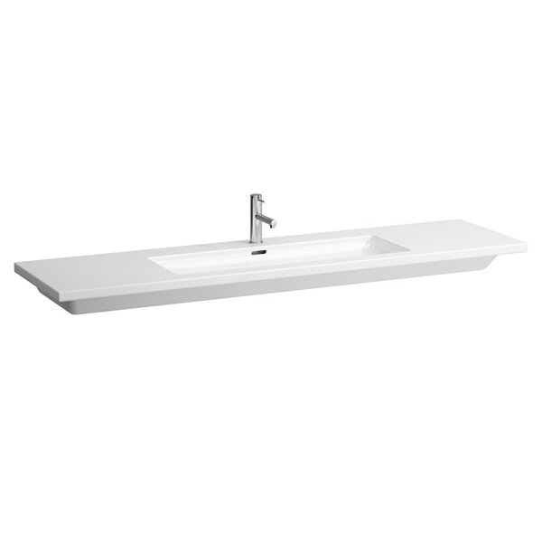 Laufen Living Square Раковина неподрезаемая, 180x48x4 см, 1 отв для смес. по центру, белый (продаем с базой 4.0136.1.075.999.1 и по запросу отдельно)