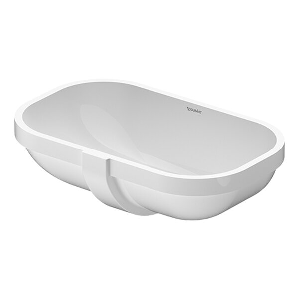 Duravit D-Code Раковина врезная снизу 525х320хh175 мм, с переливом, без отв под смеситель, вкл крепление,  цвет: белый
