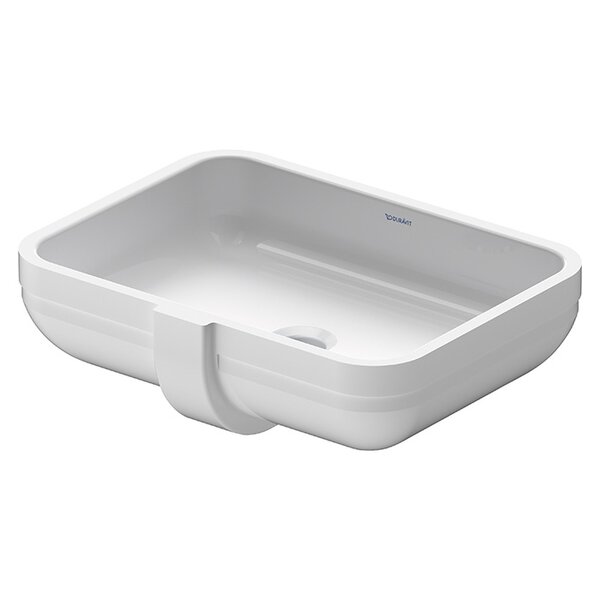 DURAVIT Happy D.2  Раковина встраиваемая снизу 480х345 мм., без отверстия для смесителя, с переливом, цвет белый