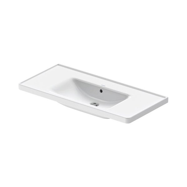 Duravit D-Neo Раковина накладная 1005х480  мм, с переливом, без отв. под смеситель, цвет: белый