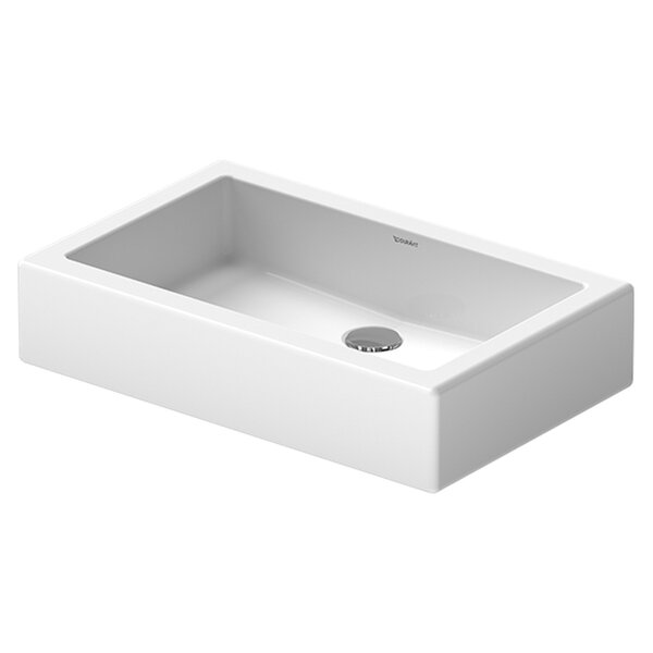 Duravit Vero Раковина 600 x 380 мм, без перелива, без площадки под смеситель, включая крепление