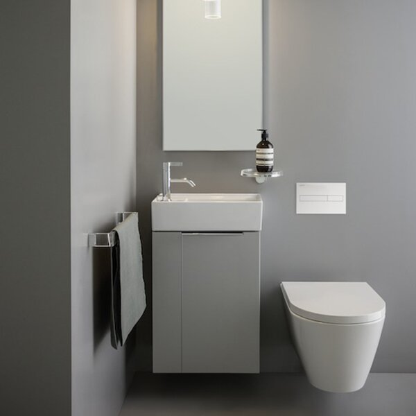 Laufen Kartell Раковина 460х280х120мм без перелива, с 1 отв. под смес, полочка слева, цвет: белый
