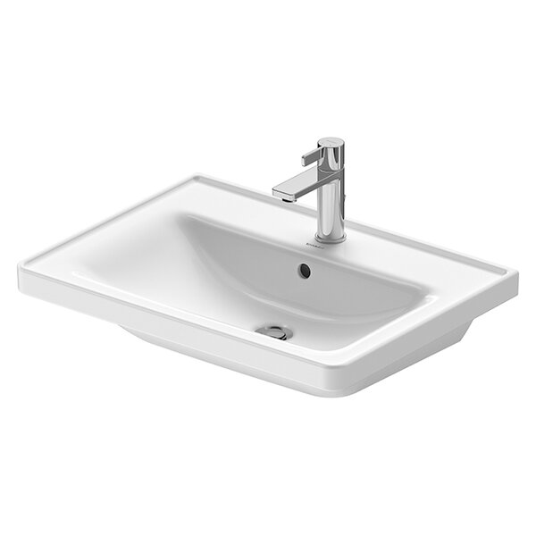 Duravit D-Neo Раковина накладная 650х480  мм, с переливом, с 1 отв., цвет: белый (со склада только с базой DE425401818)