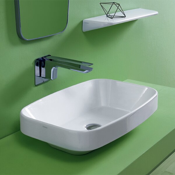 Simas Baden Baden Раковина накладная 60х38 см, без отв. для смесителя, цвет белый