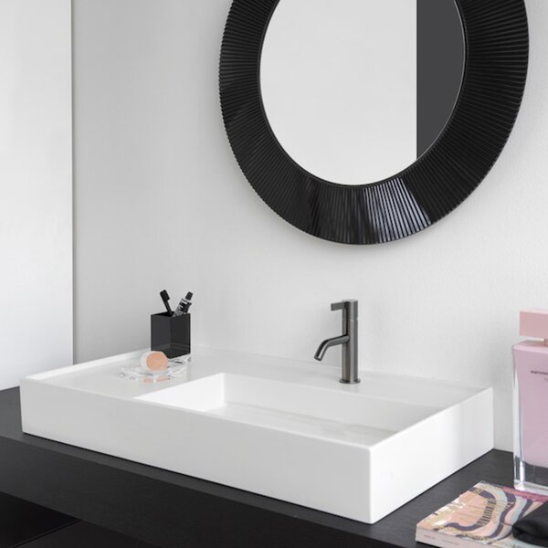 Laufen Kartell Раковина 900х460х120мм без перелива, с 1 отв. под смеситель, со скр сливом, полка слева, цвет: белый