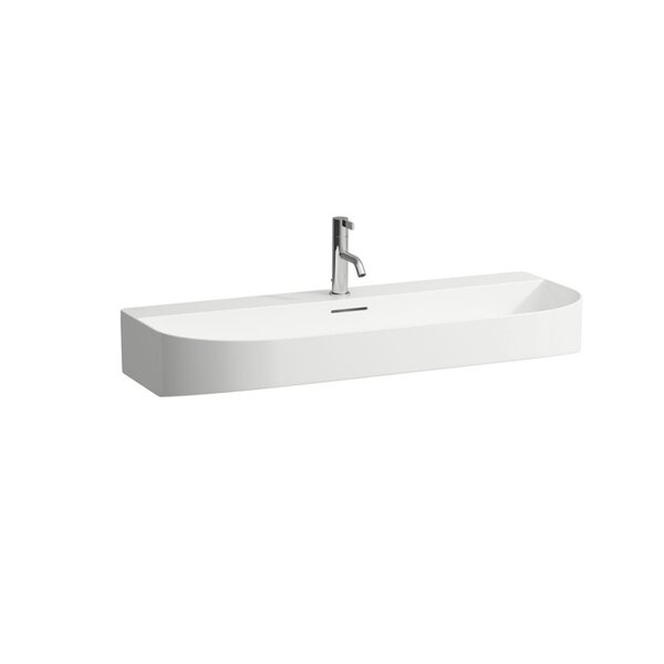 Laufen Sonar SONAR раковина для установки на поверхность 1000x420x140 мм, 1 отв для смесителя по центру, цвет белый (Цена со складов РФ)