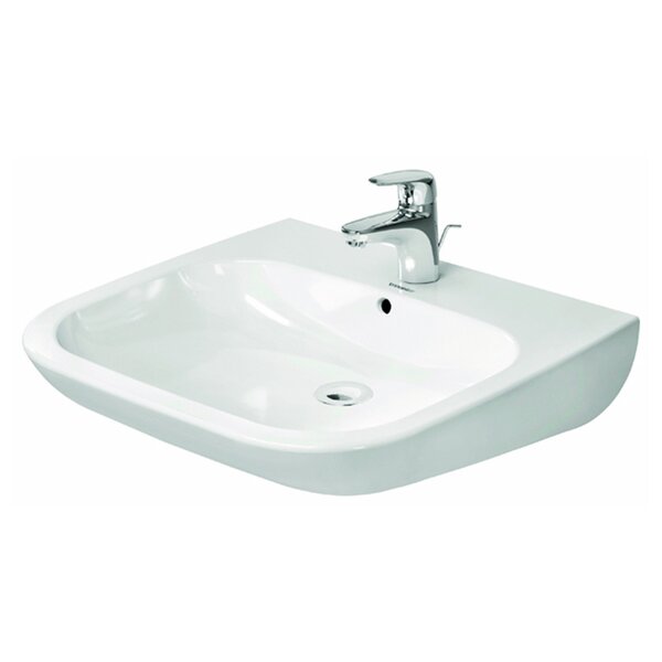 Duravit D-Code Раковина  с перел., с 1 отв. под смес., 600x550мм, Цвет: Белый (СПЕЦЦЕНА)