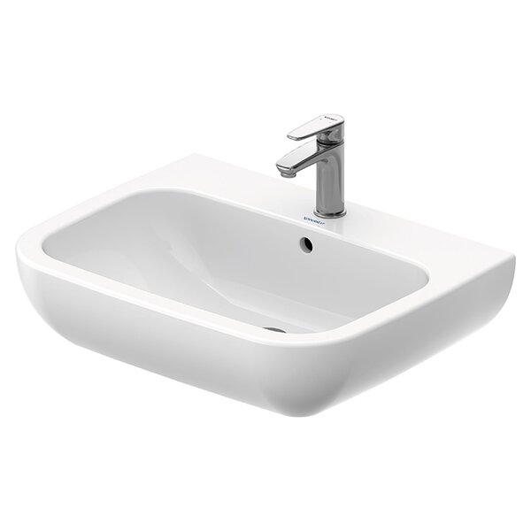 Duravit D-Code Раковина  с перел., с 1 отв. под смес., 650x500мм, Цвет: Белый