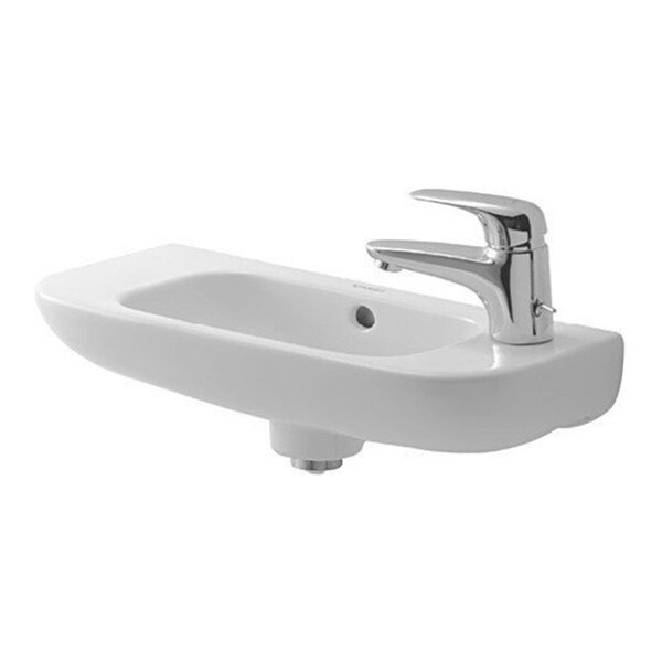 Duravit D-Code Раковина для рук с перел., с 1 отв. под смес. справа, 500x220мм, Цвет: Белый