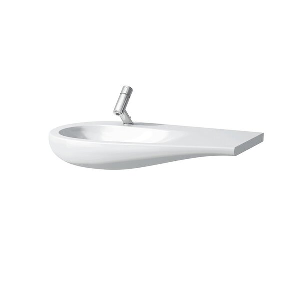 Laufen Alessi One Раковина 900х500х165мм с 1 отв. под смеситель, полка справа, с покр. LLC, цвет: белый