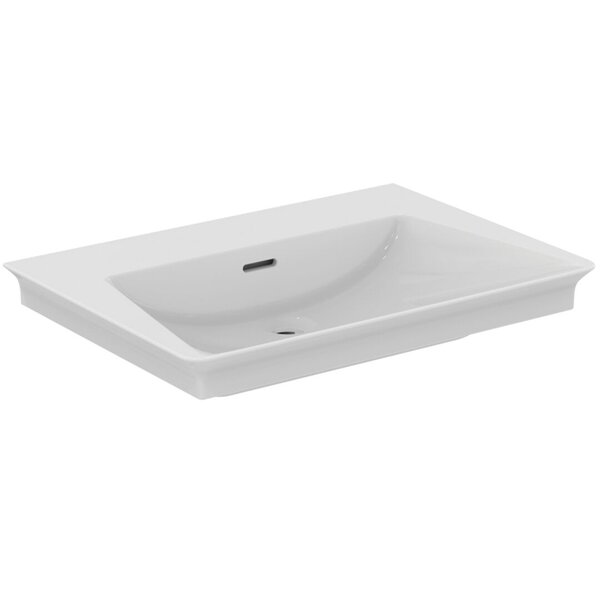 Ideal Standard La Dolce Vita Раковина 660х470хh125 мм, подвесная/накладная, без отв, с переливом и крепежом, покрытие: Diamatec&reg; цвет: белый глянец