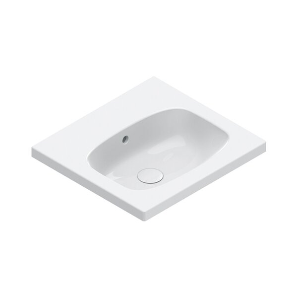 Catalano ALVEA Раковина 50x46, без отв. под смеситель, покрытие Cataglaze+, цвет белый глянцевый