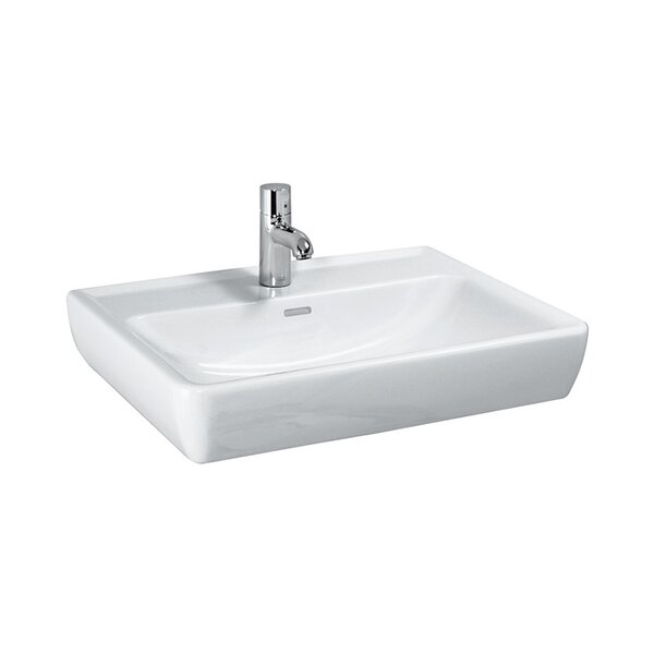 Laufen Pro Раковина 55х48х11,5 см,подвесная/накладная с 1 отв. под смеситель по центу, c переливом, цвет: белый