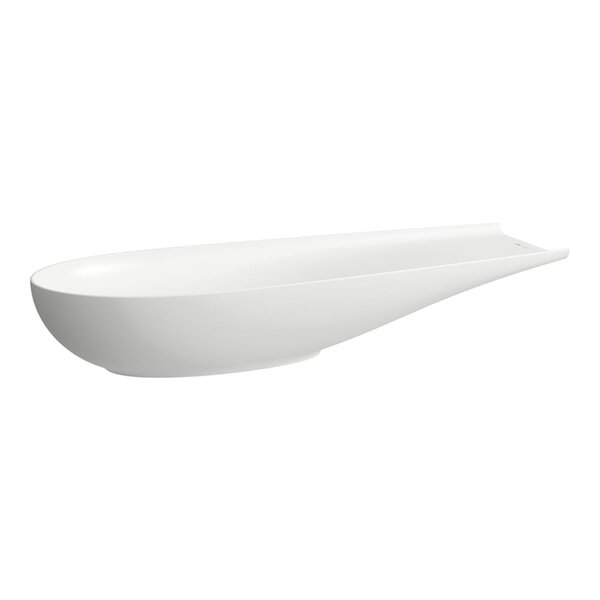 Laufen Alessi One Раковина-чаша 1000х380х170мм без перелива, без отв. под смеситель, L/R, с крышкой слива, цвет: белый матовый