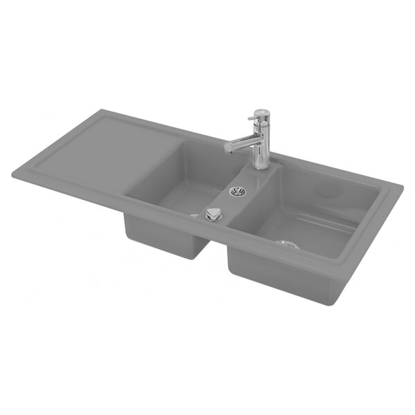Duravit Cassia Кухонная мойка Cassia 80 1160x510, серая