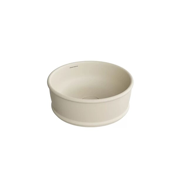 Kerama Marazzi Раковина CIRCO накладная 36*36*13,5см, без отв. под смеситель, без перелива, цвет песочный матовый