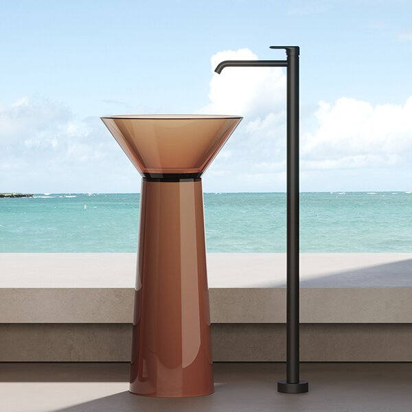 DEA DESIGN Pedestal Basin Раковина напольная d480хh900 мм, цвет brown copper