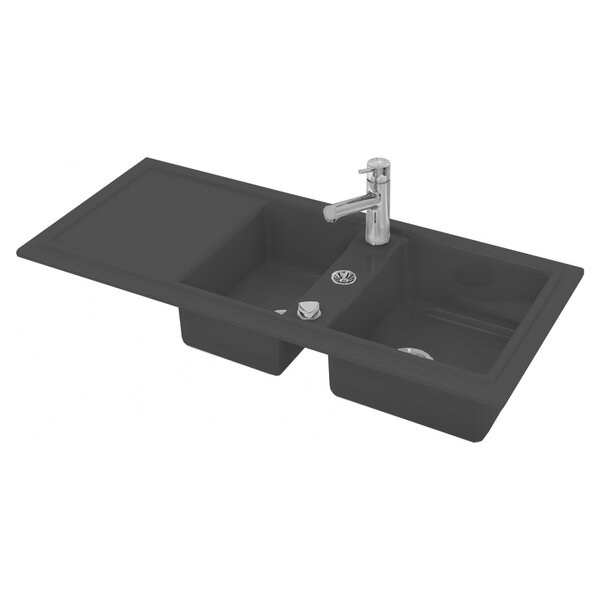 Duravit Cassia Кухонная мойка Cassia 80 1160x510, черная