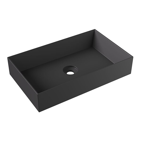 Alice Spy Раковина Rectangular 60x38хВ12, накладная, без отверстия под смеситель, чёрный матовый