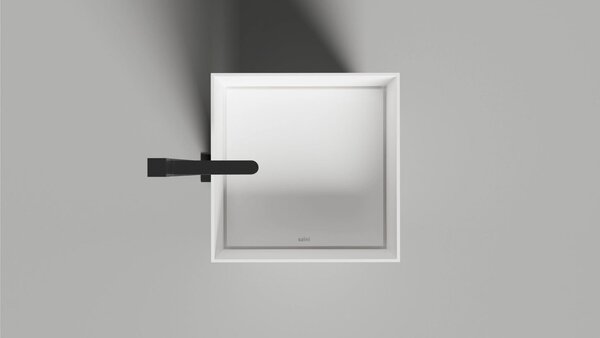 Salini ARMONIA SQUARE  01  Раковина напольная  450х450х900мм, без отв. под смес, без донного клапана, мат-л: S-Stone, матовый, белый.