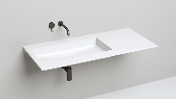 Salini MAREA 10 1802210M Раковина врезная снизу 750х400х129мм, без отв. под смес, без перелива, мат-л: S-Stone, матовый, белый.
