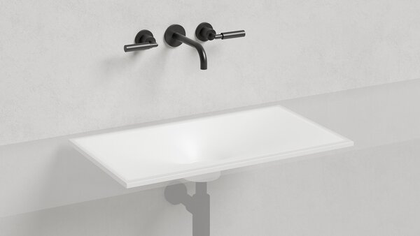 Salini MAREA 13 1802213M Раковина врезная снизу 700х400х120 мм, без отв. под смес, БЕЗ ПЕРЕЛИВА, мат-л: S-Stone, матовый, белый.