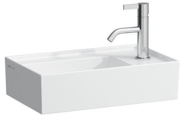 Laufen Kartell Раковина 460х280х120мм без перелива, с 1 отв. под смеситель, со скр сливом, с покр. LLC, цвет: белый