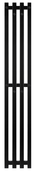 Дизайн-радиатор водяной Secado Сандриго 4К 1800x240 черный матовый