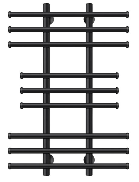 Полотенцесушитель водяной Secado Турин 2 100x20x60 черный матовый