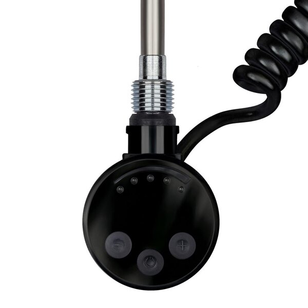 Дизайн-радиатор электрический Secado Бергамо плюс 8 1300x400 черный матовый