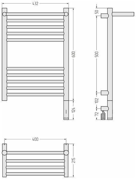 Полотенцесушитель электрический Сунержа РЭБ 