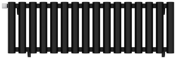 Отопительный радиатор Сунержа ДР КУМИР-0 н/ж EU50 левый 300х1100 / 16 сек (Матовый чёрный) 31-0350-3016