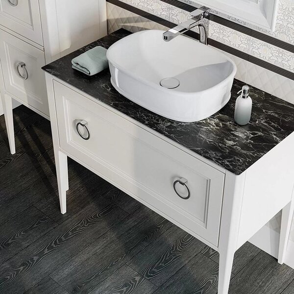 Kerama Marazzi Раковина CIRCO накладная 50*36*13,5см, без отв. под смеситель, без перелива, цвет белый глянцевый