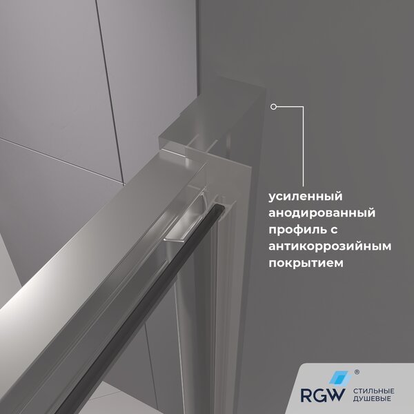 Душевая дверь RGW CL-111 90x185 см, стекло Прозрачное, регулировка 880-920 мм