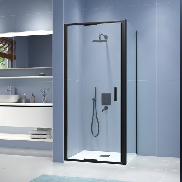 Душевой уголок RGW SV-145B 703214502-14 стекло Прозрачное, профиль Черный, 100х120 см